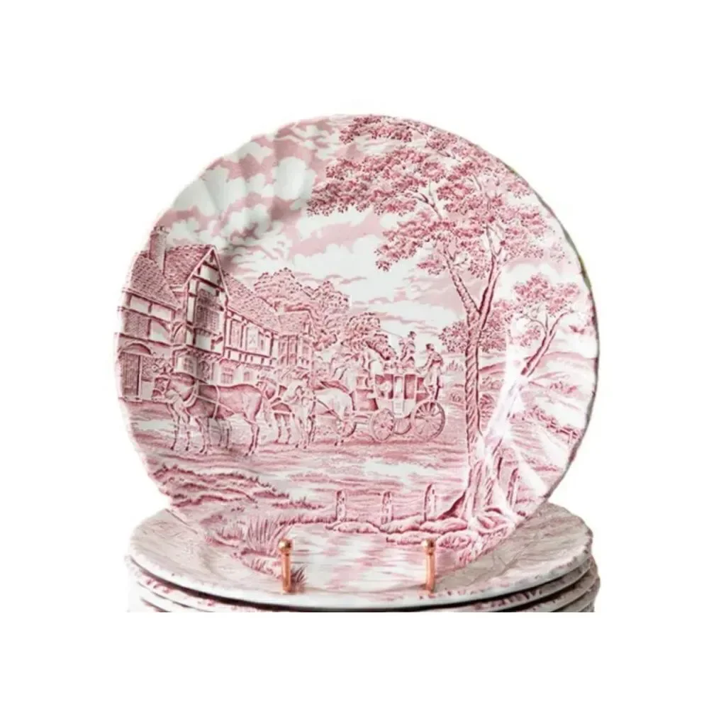 Vintage Royal Wessex Stage Coach Serving Dinner Plate Made In England/ New